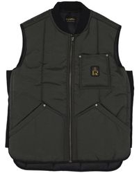 Refrigiwear - Jassen ,Groen ,Polyester Bosgroene Mouwloze Vest Met Rits - Lyst