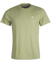 Barbour - Tops ,Groen ,Katoen Essential Sports Tee - Lyst