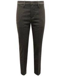 Dondup - Broeken ,Groen ,Wol Groene Wollen Mix Pantalon - Lyst