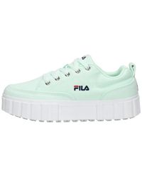 Fila - Schoenen ,Groen ,Leer Sandblast C Sneakers - Lyst