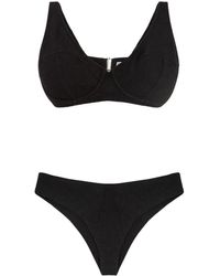 ME FUI - Schwarzer Meer-Bikini Mit Verdrahtetem Top - Lyst