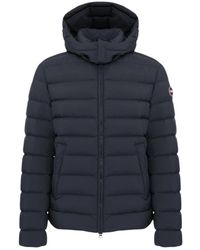 Colmar - Blauwe Afneembare Capuchon Gewatteerde Jas - Lyst