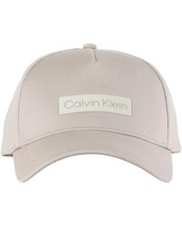 Calvin Klein - Baumwoll logo print cap - Lyst