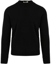 FILIPPO DE LAURENTIIS - Truien & Vesten ,Zwart ,Lana Cashmere Crew-Neck Trui - Lyst