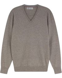 Brunello Cucinelli - Trui Met V-Hals - Lyst