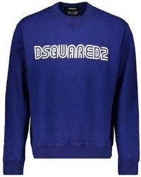 DSquared² - Baumwoll-sweatshirt mit logo-detail - Lyst
