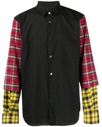Comme des Garçons - Checked Sleeve Shirt - Lyst