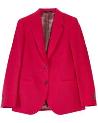 Paul Smith - Jassen ,Rood ,Linnen Giacca Lino - Lyst