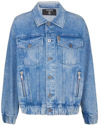 Balmain - Vestes en jean - Lyst