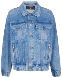 Balmain - Vestes en jean - Lyst