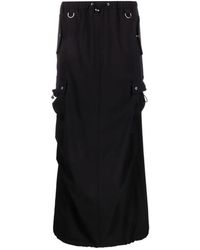 Coperni - Rokken ,Zwart ,Wol Tailored Cargo Maxi Rok - Lyst