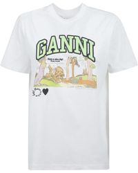 Ganni - T-Shirts - Lyst
