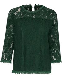 Cream - Overhemden ,Groen ,Crkit 3/4 Mouw Blouse - Lyst