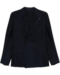 Tagliatore - Kostuums ,Blauw ,Wol 1Smc 20K Double-Breasted Jacket - Lyst