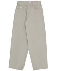 Obey - Jeans ,Grijs ,Denim Steenvervaagde Baggy Denim Jeans - Lyst