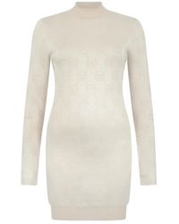 Philipp Plein - Kleedjes ,Knit Day Dress Monogram - Lyst