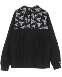 KTZ - Pull-On Windjack Voor Nba Distressed Logo Windjack Chibul Zwart - Lyst