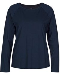 CALIDA - Tops ,Blauw ,Lange Mouwen Shirt - Lyst