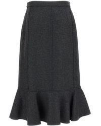 Plan C - Rokken ,Grijs ,Midi Skirts - Lyst