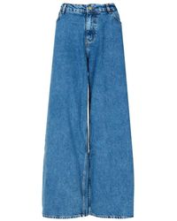 Philosophy Di Lorenzo Serafini - High-waist denim jeans mit weitem bein - Lyst