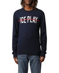 Ice Play - Blauer Herrenstrick A006 9014 9000 - Lyst