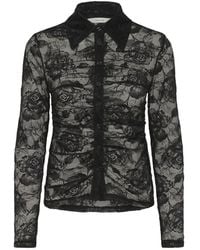 Gestuz - Overhemden ,Zwart ,Overhemden - Lyst