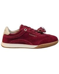 Twinset - Wildleder-Schnürschuhe - Lyst