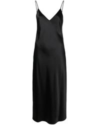 JOSEPH - Kleedjes ,Zwart ,Clea Dress Silk Satin - Lyst