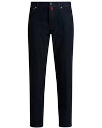 Kiton - Jeans ,Blauw ,Katoen 5-Pocket Jeans - Lyst