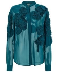 Dries Van Noten - Overhemden ,Groen ,Leer Chowsa Shirt - Lyst