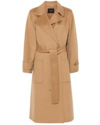 JOSEPH - Bruine Wol Kasjmier Casual Jas - Lyst
