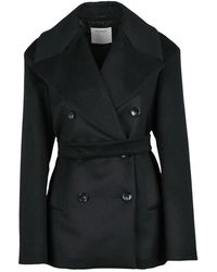 Sportmax - Wollen Jas Orchis Dubbelbreasted Riem - Lyst