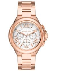 Michael Kors - Roségold chronograph uhr - Lyst