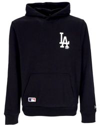 KTZ - Mlb essentials hoodie losdod schwarz/weiß - Lyst