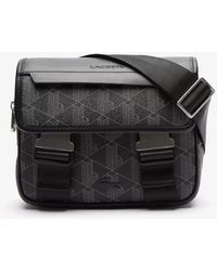 Lacoste - Tassen ,Zwart ,The Blend Monogramme Crossbody Bag - Lyst