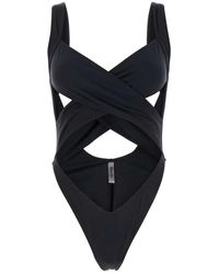 Reina Olga - Badmode ,Zwart ,Nylon Exotica Trikini - Lyst