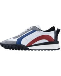 DSquared² - Leder-sneaker mit wildleder - Lyst