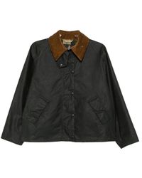 Barbour - Jassen ,Groen ,Katoen Transport Wax Jacket - Lyst