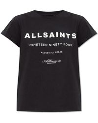 AllSaints - T-shirt `tour` - Lyst