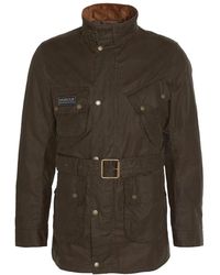 Barbour - Jassen ,Groen ,Katoen Slim Waxed Jacket Beech - Lyst