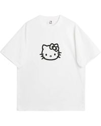 Soulland - Tops ,Wit ,Katoen Biologisch Katoen Relaxte Pasvorm T-Shirt - Lyst