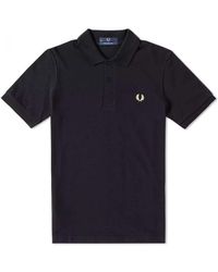 Fred Perry - Tops ,Zwart ,Katoen Original Plain Polo Champagne - Lyst