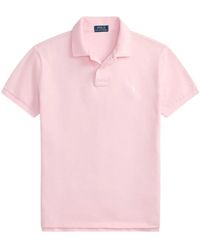 Ralph Lauren - Tops ,Roze ,Katoen Iconic Mesh Polo Shirt - Lyst