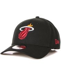 KTZ - Accessoires ,Zwart ,Polyester Miami Heats Nba Gebogen Klep Pet - Lyst