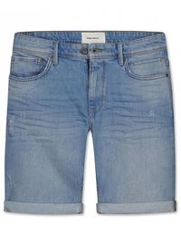 Pure Path - Skinny Fit Denim Short - Lyst