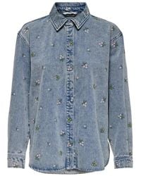 ONLY - Denim Shirts - Lyst