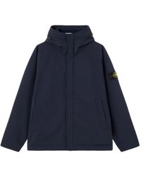 Stone Island - Hooded Soft Shell Jacket - Lyst
