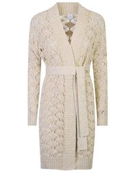 Eleventy - Truien & Vesten ,Katoen Cardigan Maglia Con Cintura - Lyst