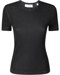 Helmut Lang - Baumwoll Crew-Neck T-Shirt Slim Fit - Lyst