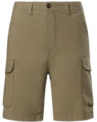 North Sails - Korte Broeken ,Groen ,Katoen Cargo Bermuda America Regular Fit - Lyst